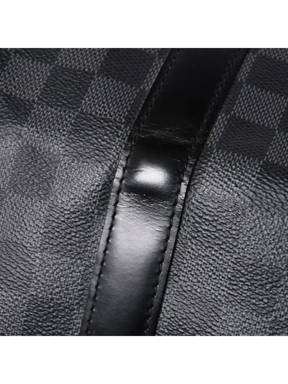 Louis Vuitton Boston Keepall Bandouliere 45 Damier Graphite Black Silver